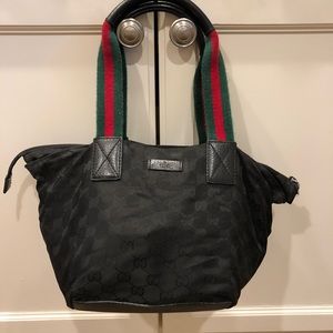 Gucci GG black nylon bag
